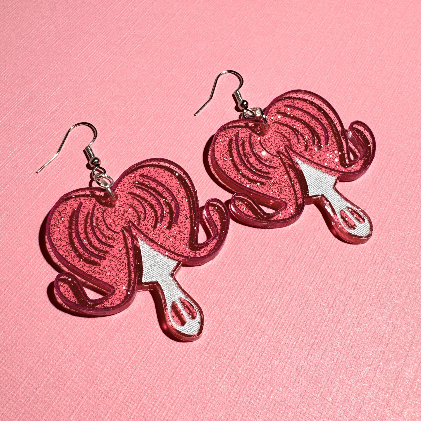 Bleeding Heart Flower Earrings - The Kitschy Cactus
