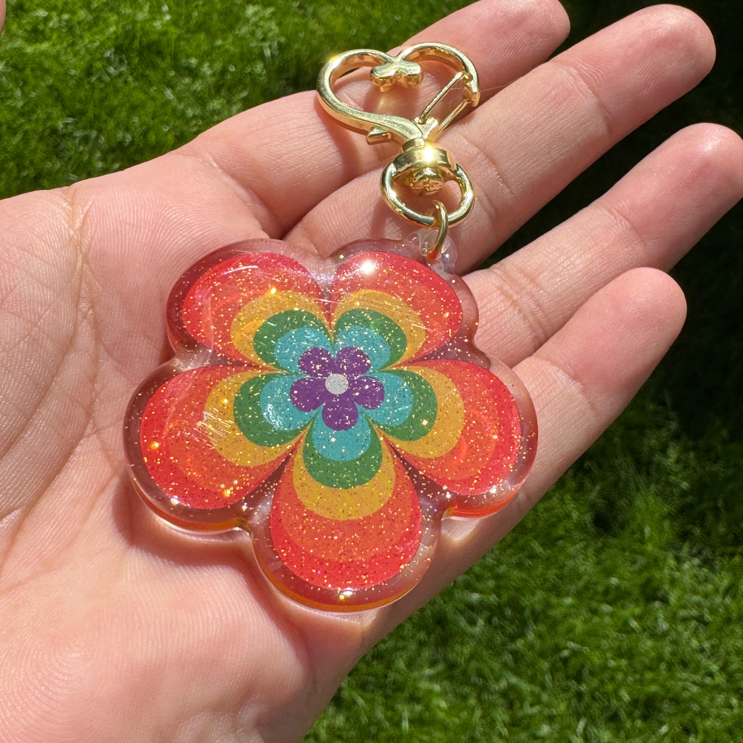 Flower Power Keychain