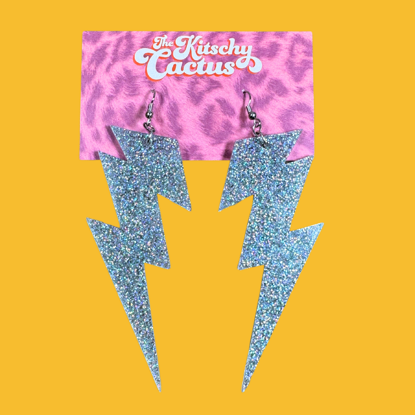 Holographic Lightning Bolt Earrings - The Kitschy Cactus