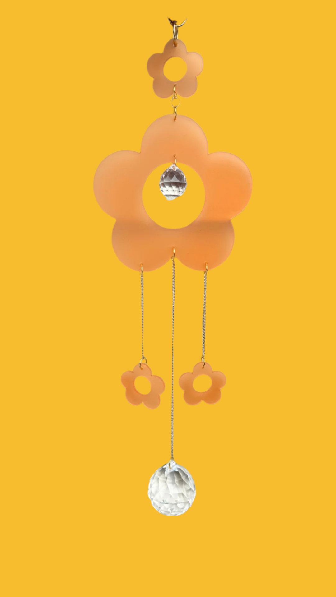 "Frost" Orange Sun Catcher - The Kitschy Cactus