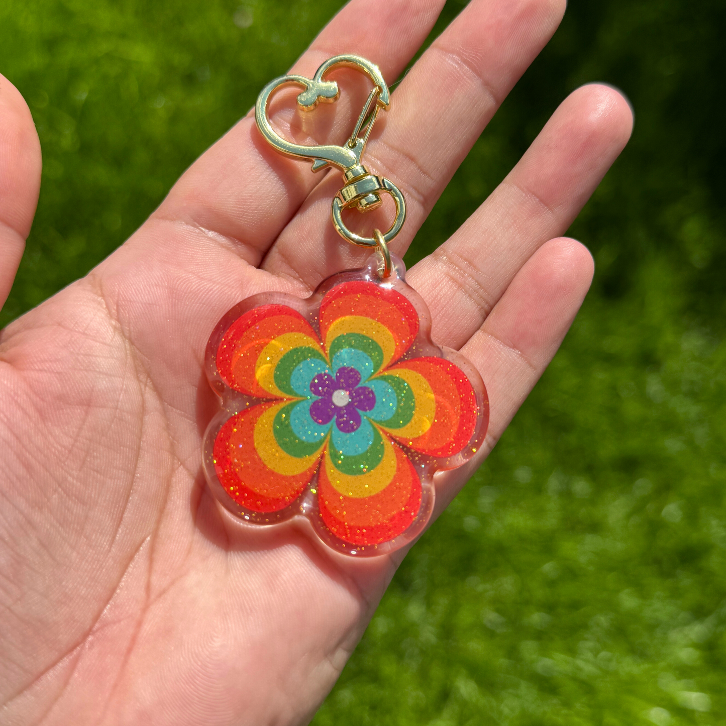 Flower Power Keychain