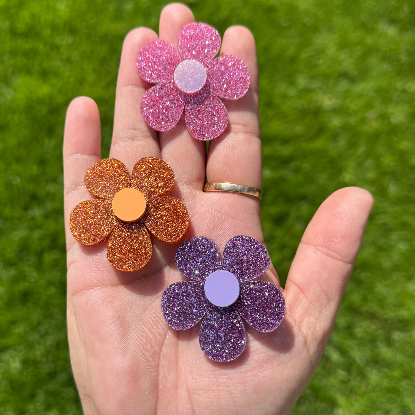 Flower Power Magnets (Set of 3)