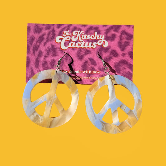 Peace Sign Earrings - The Kitschy Cactus