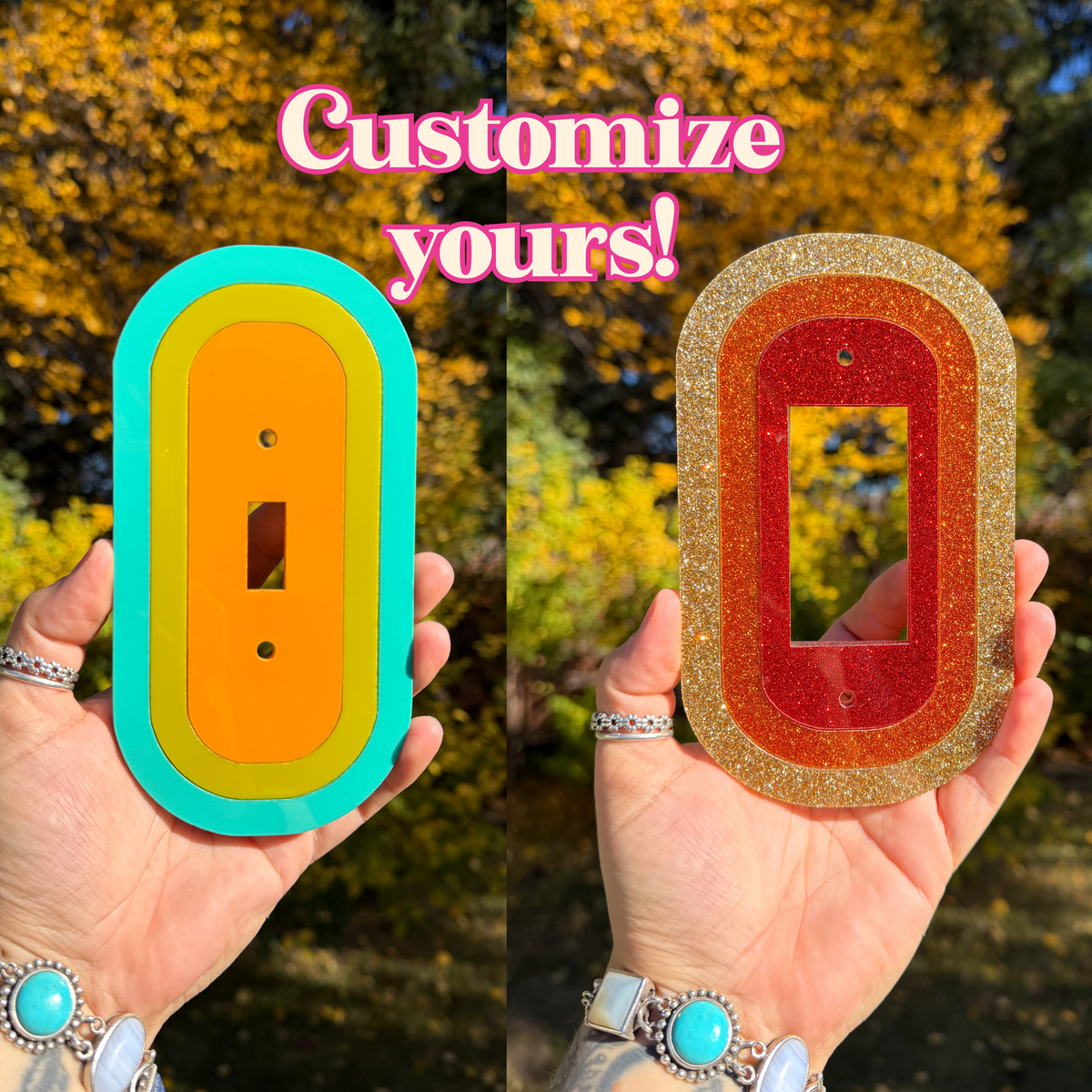 Custom Light Switch Cover (3 colours)