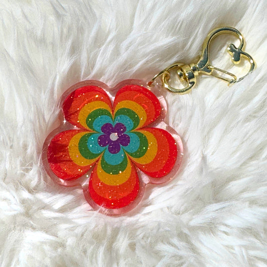 Flower Power Keychain
