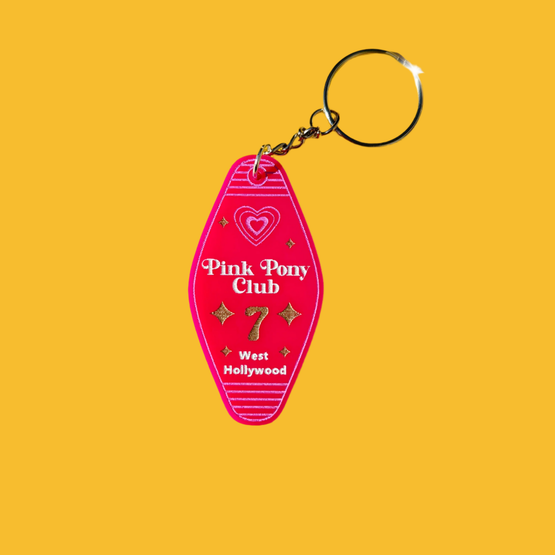 Pink Pony Keychain - The Kitschy Cactus