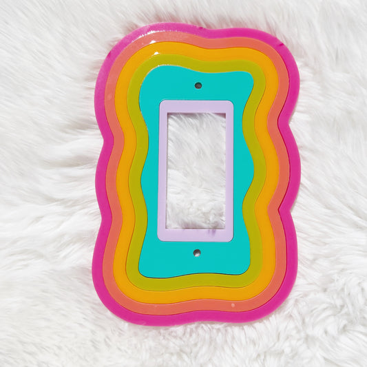 Rainbow Light Switch Cover (Rocker Style)