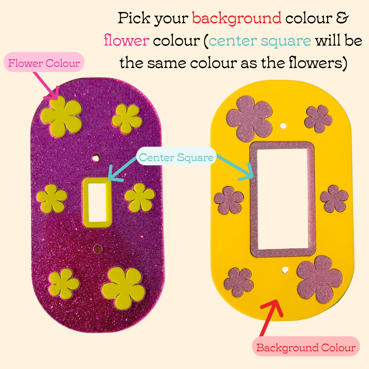 Custom Light Switch Covers (2 colours)