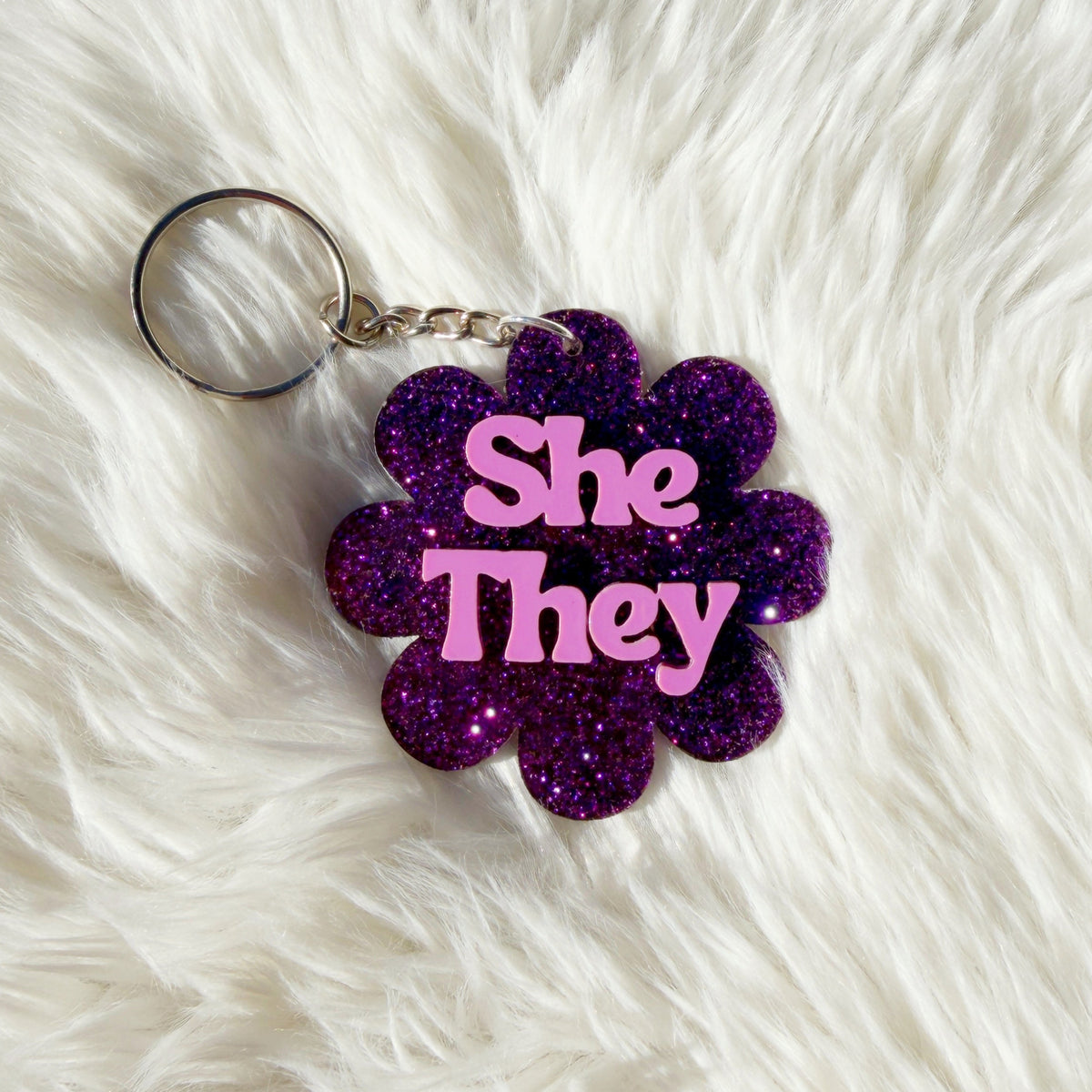 Pronoun Keychains