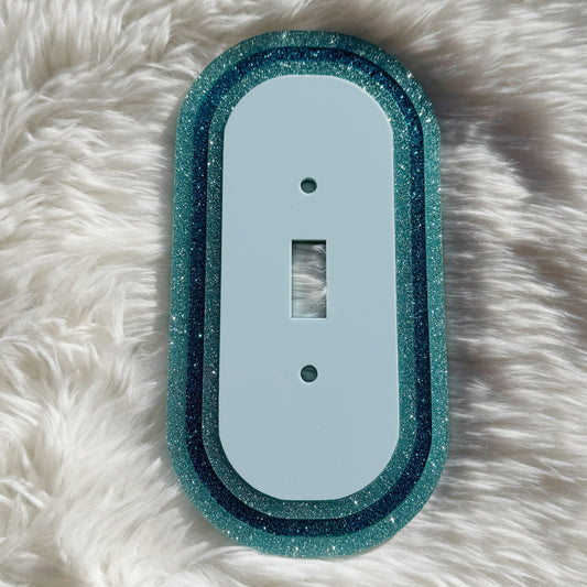 Bluebird - Blue Glitter Light Switch Cover