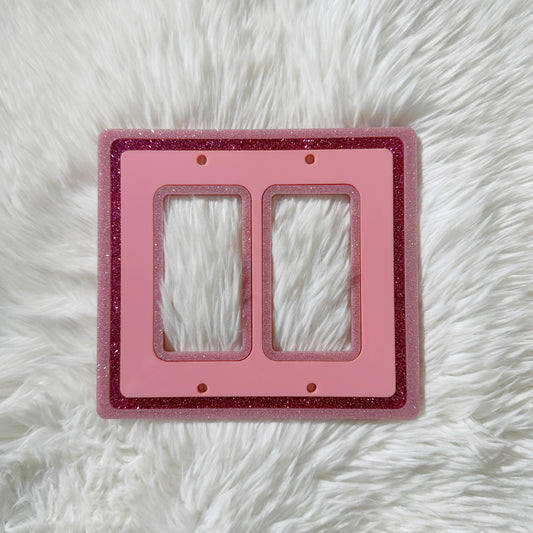 Girly Pop -Double Rocker Light Switch Cover