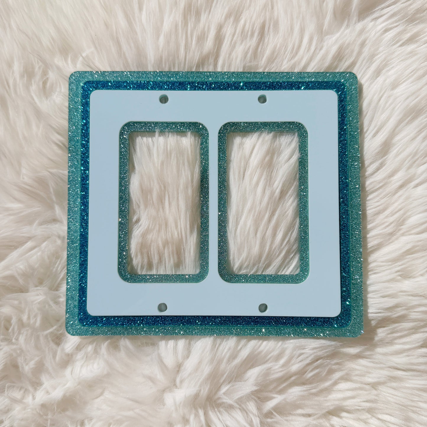 Bluebird-Double Rocker Light Switch Cover