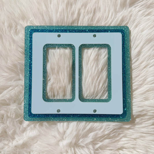 Bluebird-Double Rocker Light Switch Cover