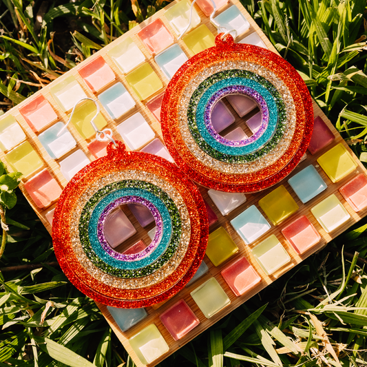 True Colours (Rainbow Glitter Circles)